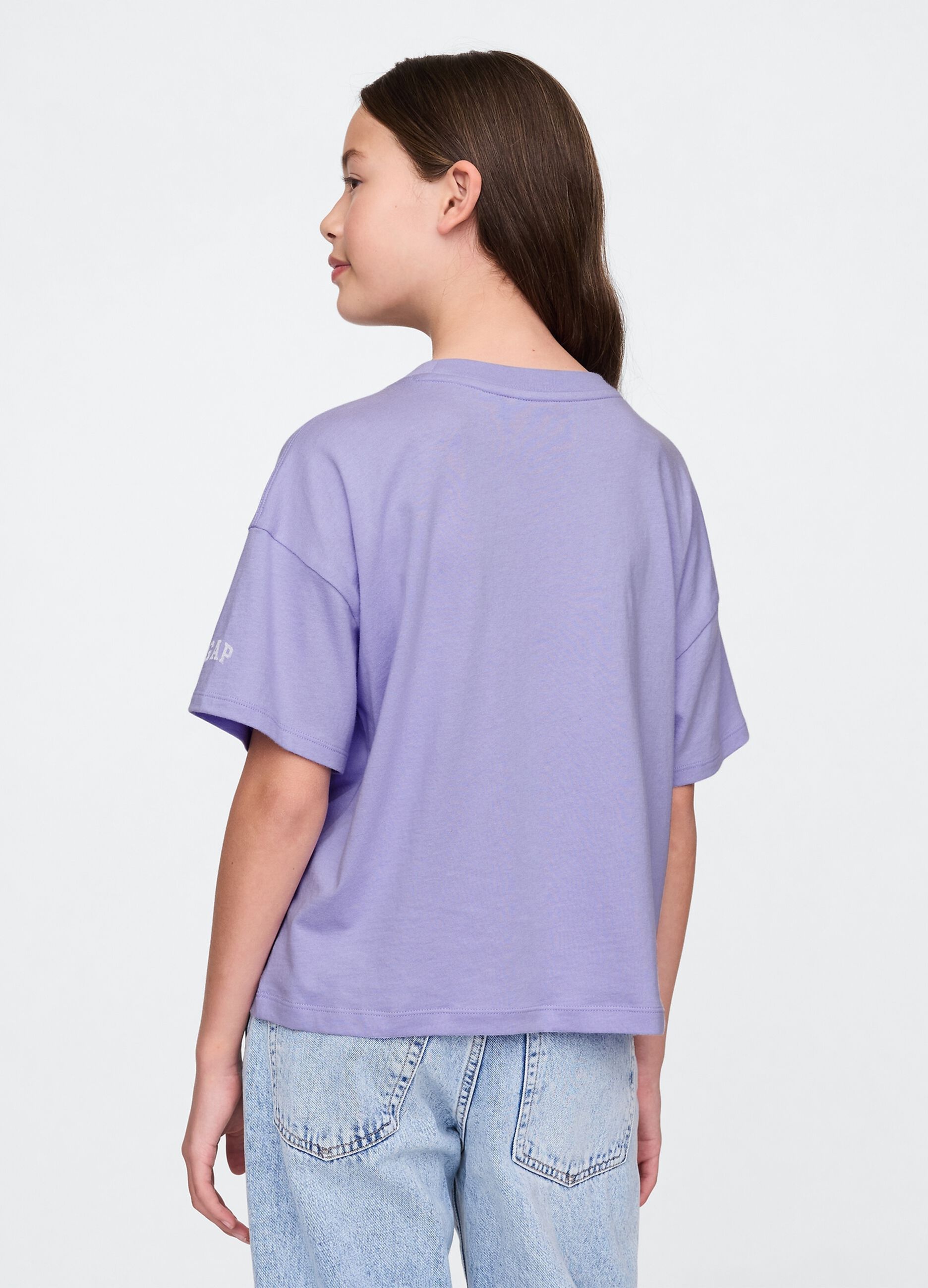Ocean Sisters Lilac Cotton T-Shirt for Girls