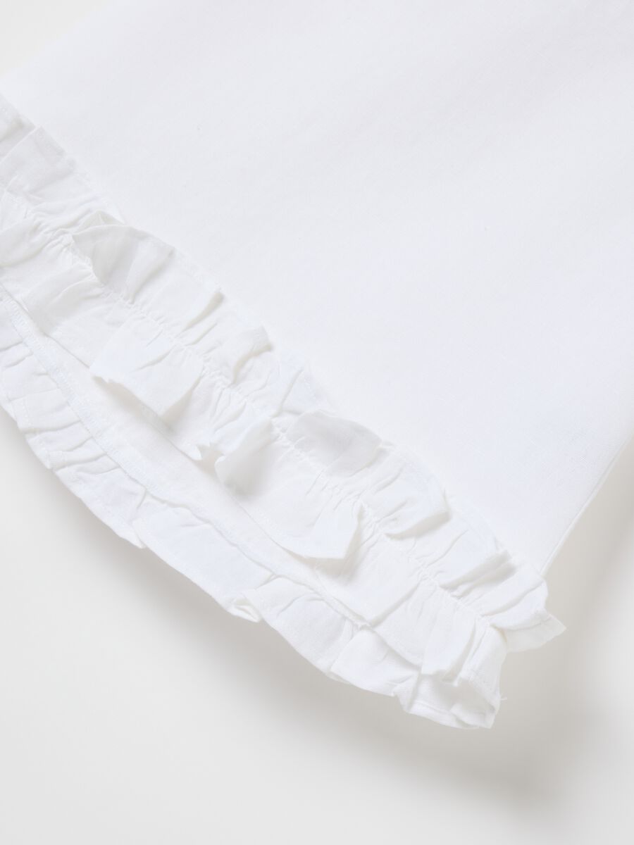 White Sleeveless Blouse with OVS Kids Ruffles_2