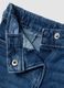 Jeans blu chiaro wide leg in cotone elasticizzato con ricami Minnie_2