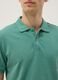Green pure cotton short-sleeve polo shirt, regular fit_3