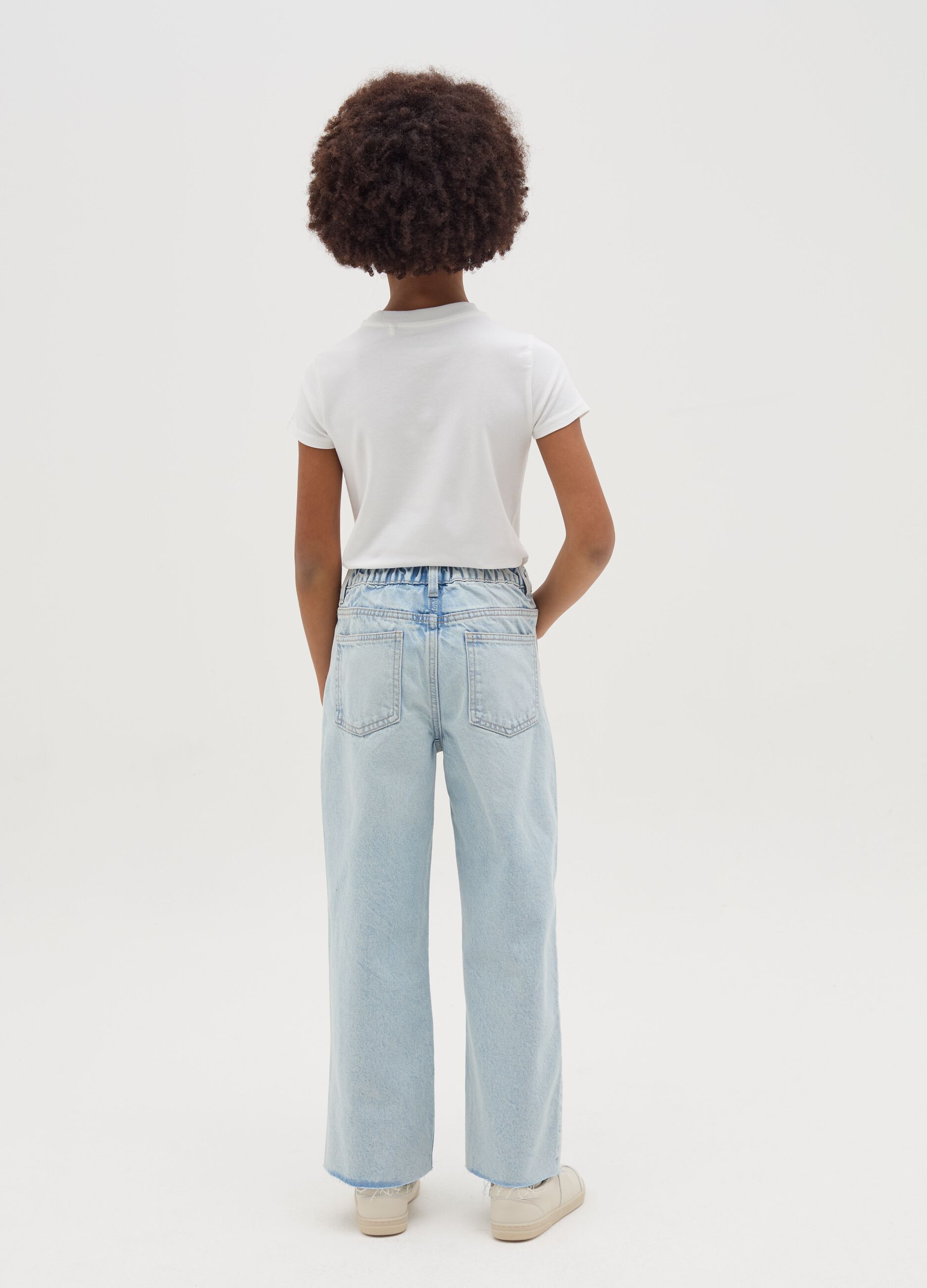 Jeans culotte cinque tasche