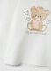 Girls&rsquo; white pure cotton regular-fit T-shirt with teddy bear motif_2