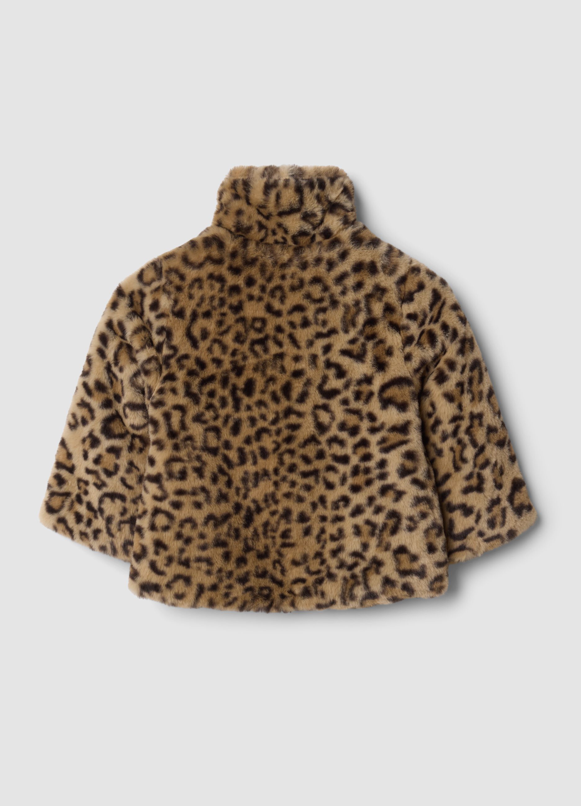 Giacca marrone animalier