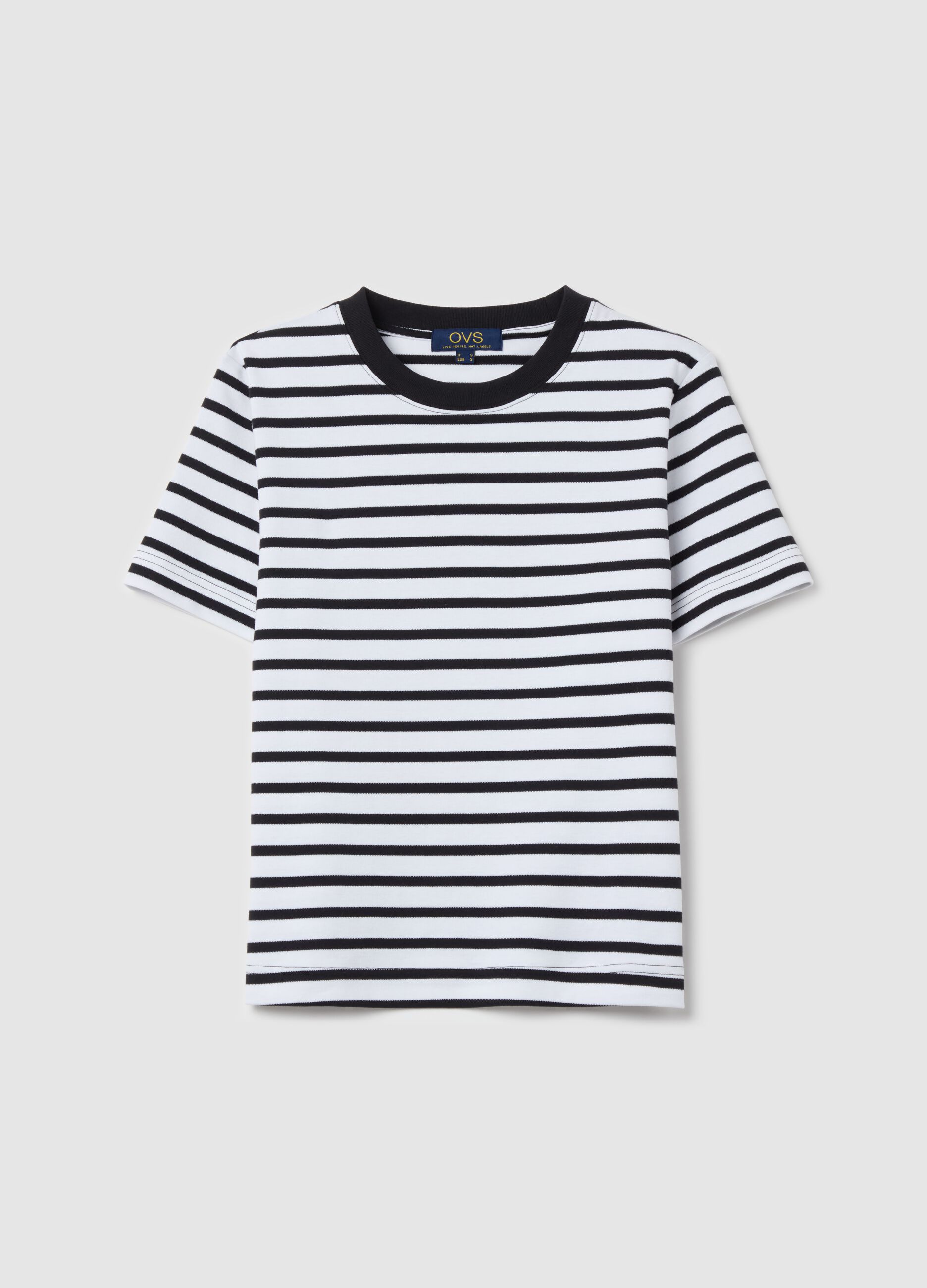 T-shirt with horizontal stripes