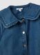 Girls' Blue Denim Shirt with Classic Collar_3