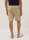 Beige cotton-blend cargo bermuda shorts_2