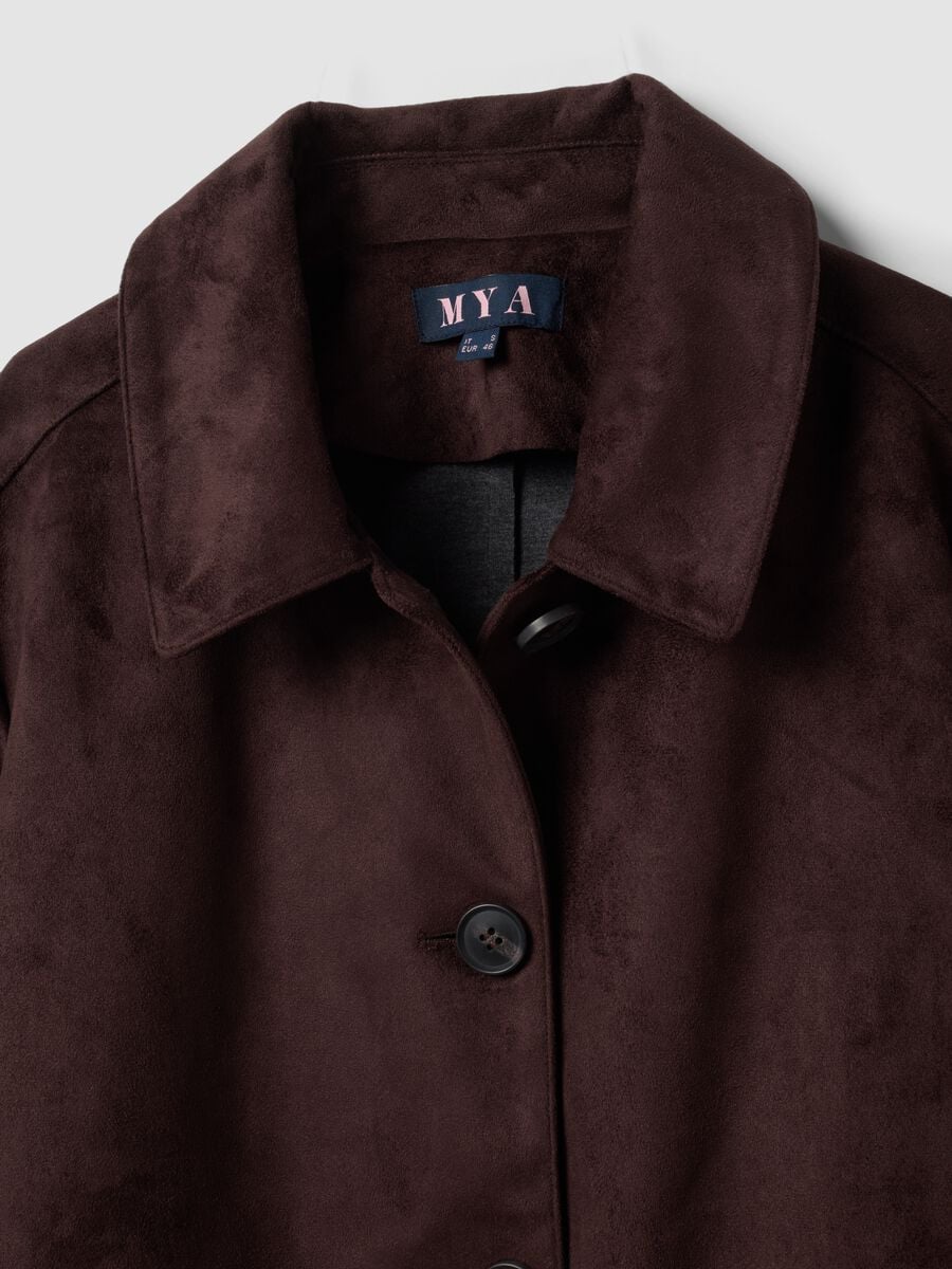 Brown regular-fit jacket with buttons_6