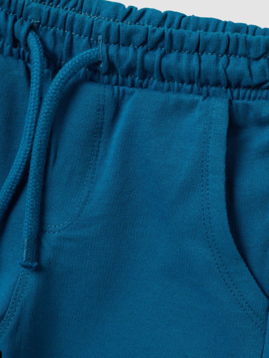 Light blue and navy pure cotton teddy bear set for baby boys, regular fit_3