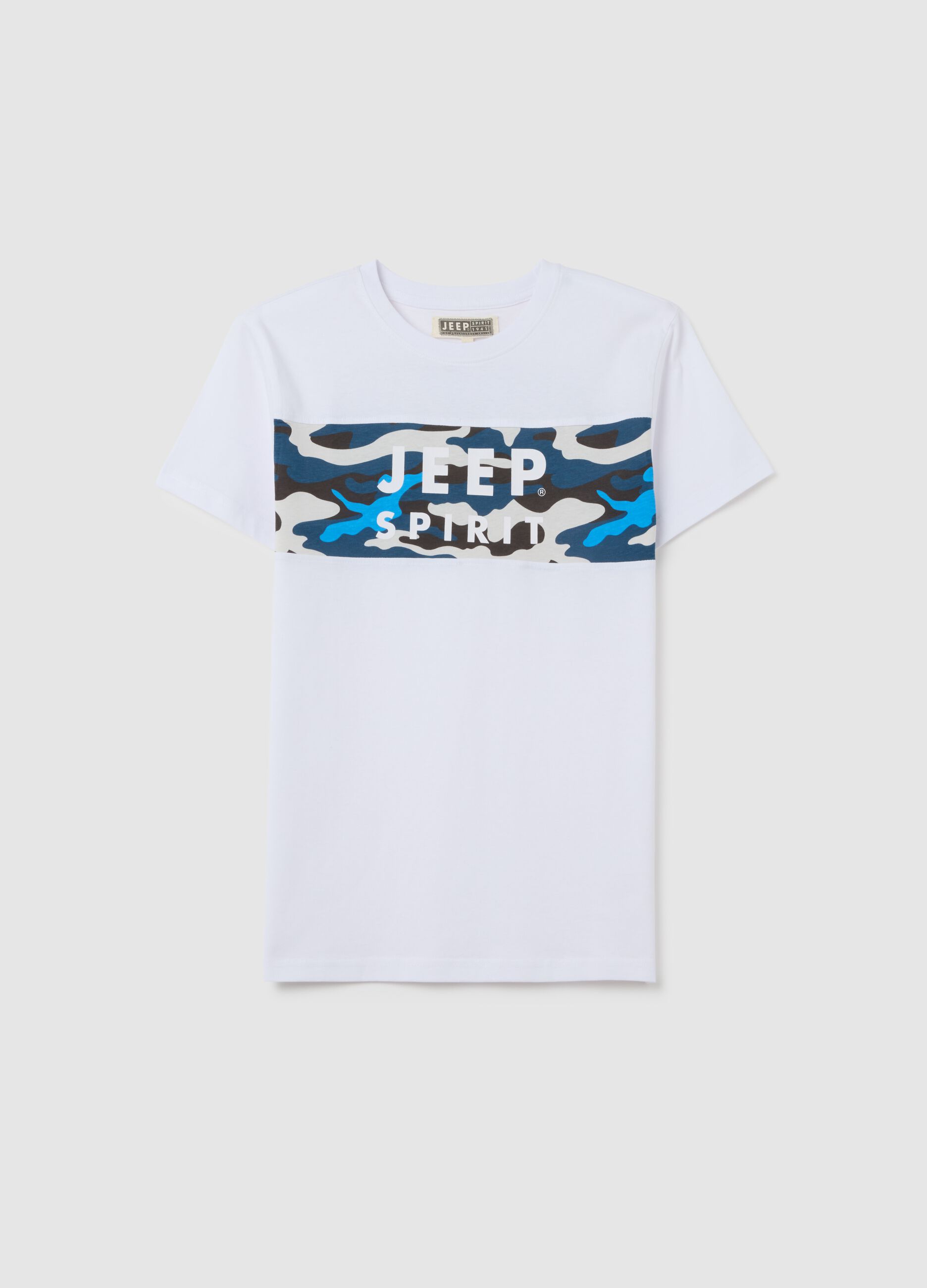 T-shirt da bambino in puro cotone multicolor