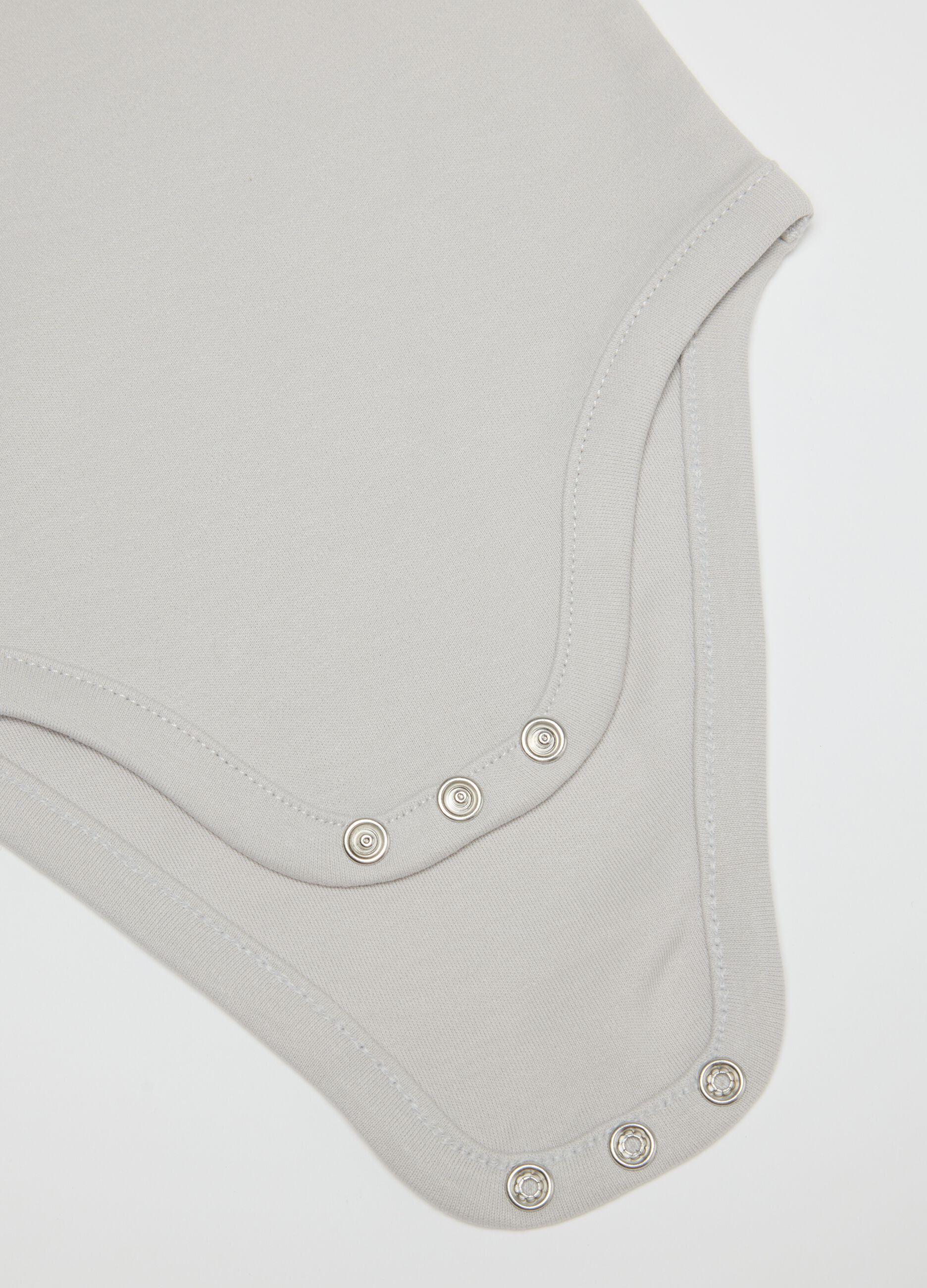 Tripack body da neonato in cotone bianco con maniche lunghe