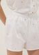 White organic cotton pyjama shorts_3