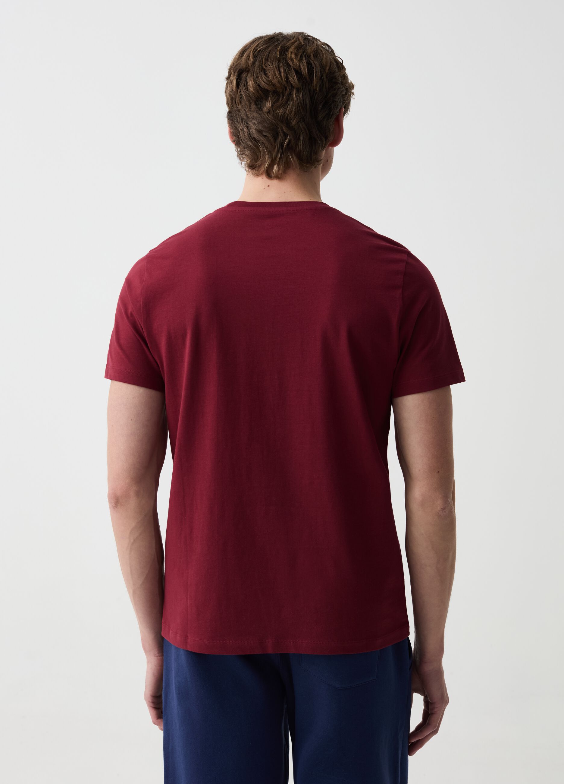 Organic cotton T-shirt with round neck
