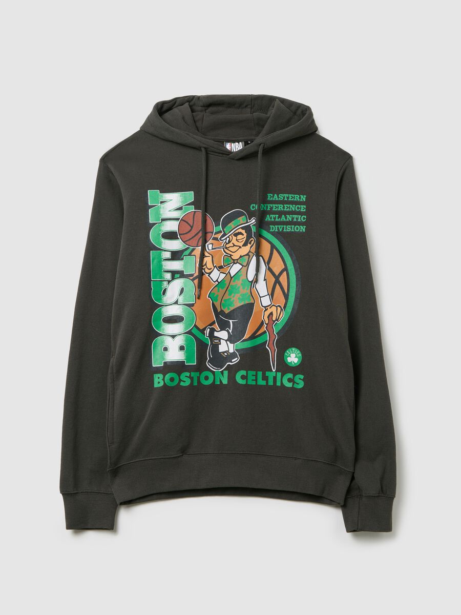 Green NBA Boston Celtics sweatshirt with hood_4