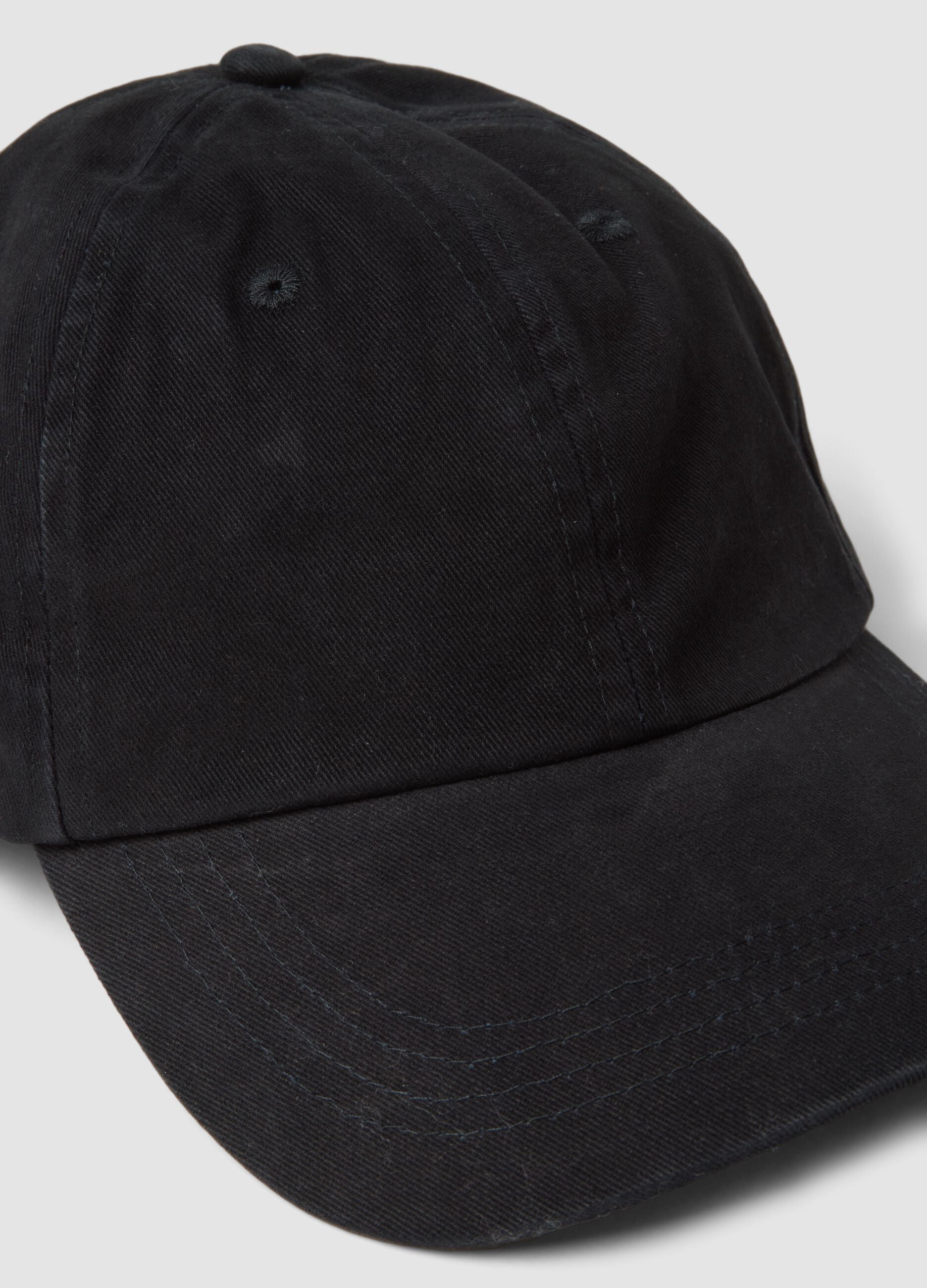 Black pure cotton baseball cap