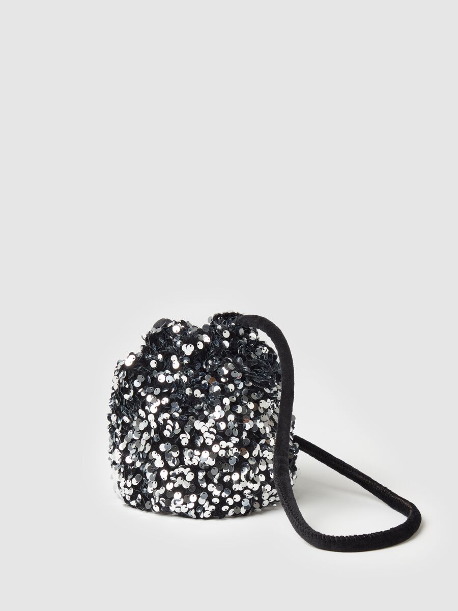 Bucket bag with sequins_0