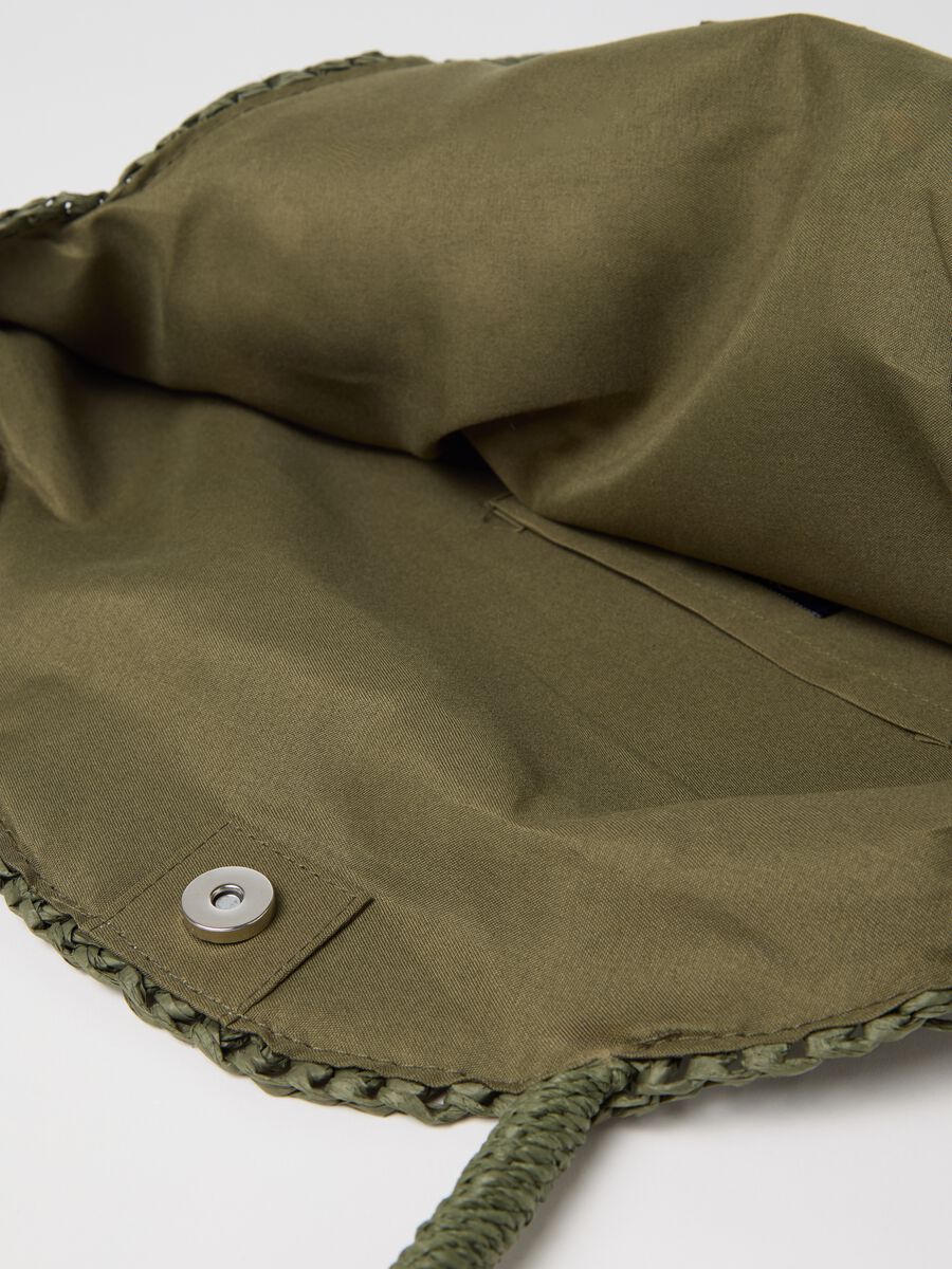 Green Textile Paper Beach Bag_3