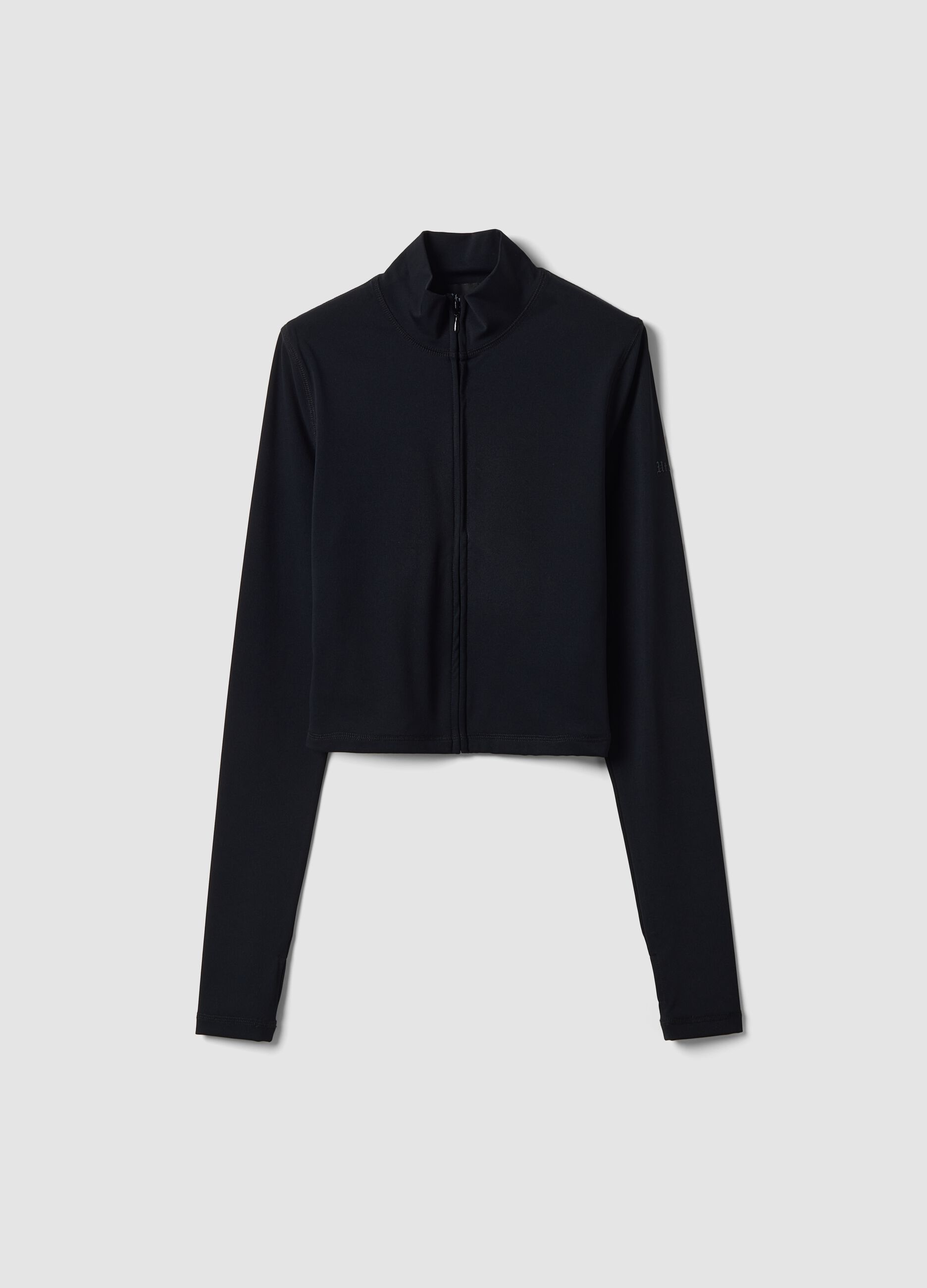 Fitted Full-Zip Black