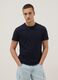 Short sleeve pure cotton blue regular fit T-shirt_2