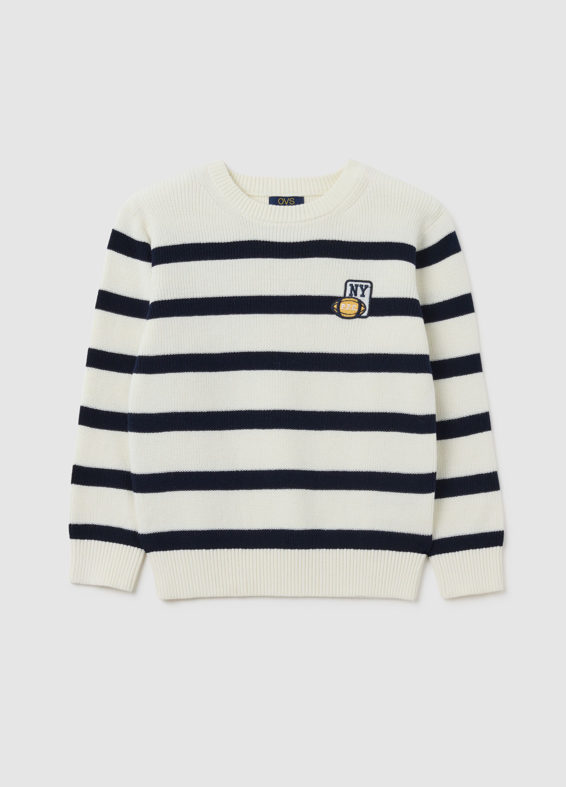 Children's regular fit multicolour pure cotton jumper