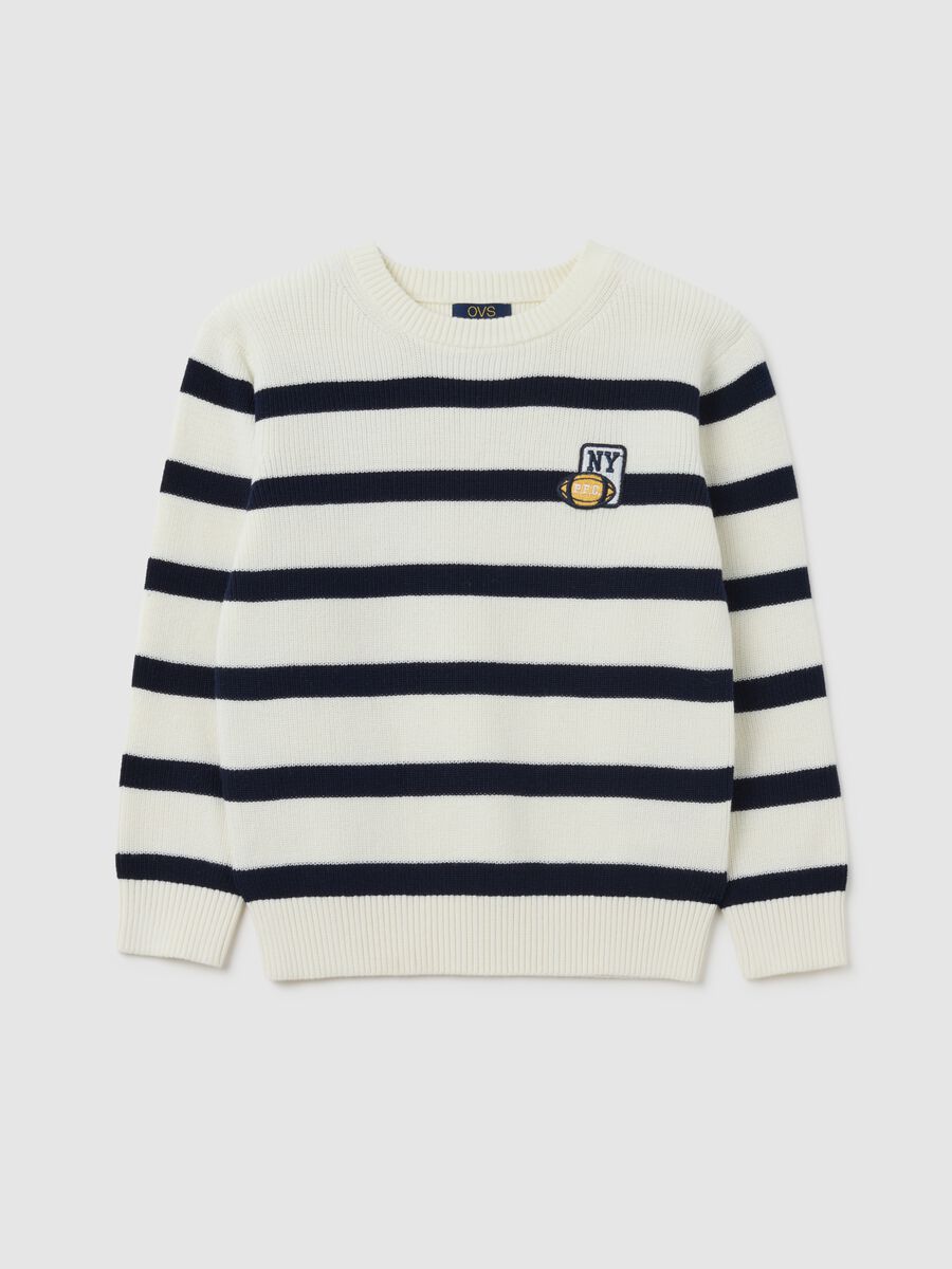 Children's regular fit multicolour pure cotton jumper_0