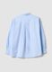 Light blue pure cotton shirt with classic collar, regular fit_6
