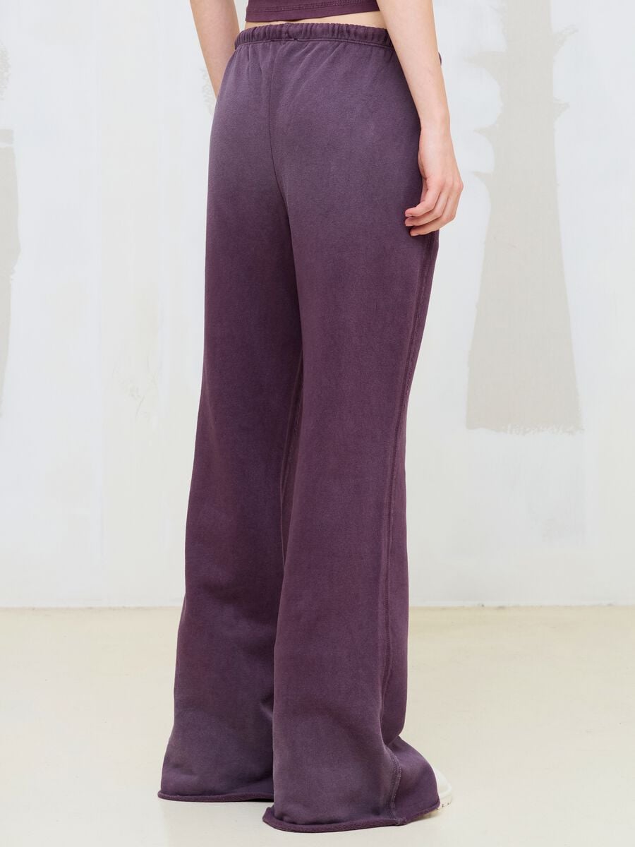 Flare Sweatpants Sunfaded Burgundy_3
