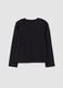 Black pure organic cotton crew-neck T-shirt_1