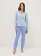Multicoloured pyjama trousers in pure cotton regular fit_0