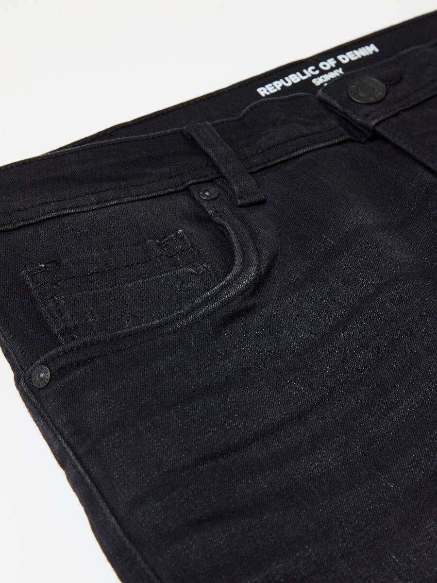 Jeans skinny fit stretch con scoloriture_5