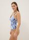 Light blue stretch fabric swimsuit_0