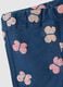 Elasticated Cotton Blue Treggings for Girls with Prints_3