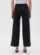 Women's black denim trousers regular fit_2