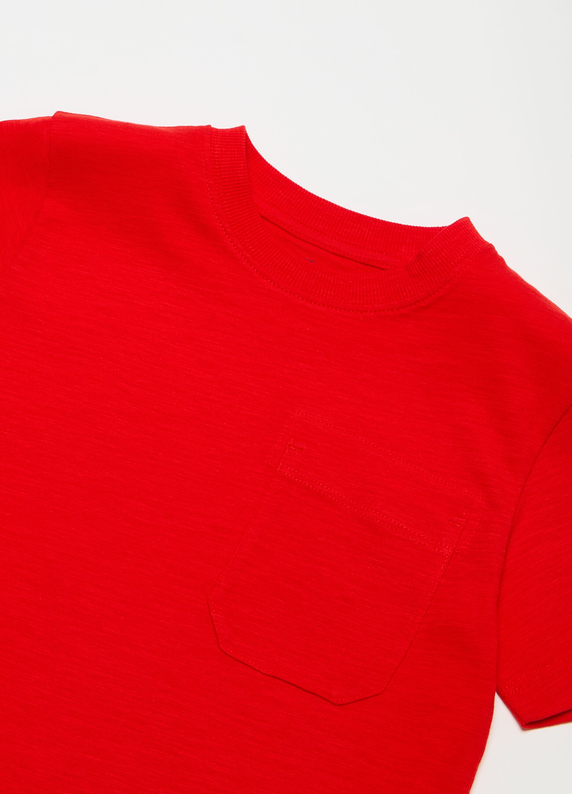 Cotton T-shirt with pocket