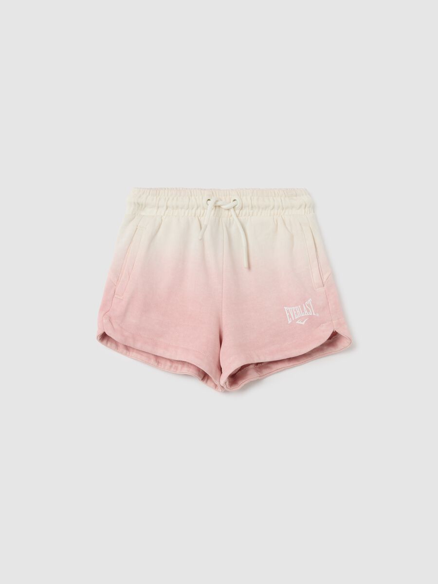 Girls' multicolour regular fit cotton blend shorts with Everlast logo_0