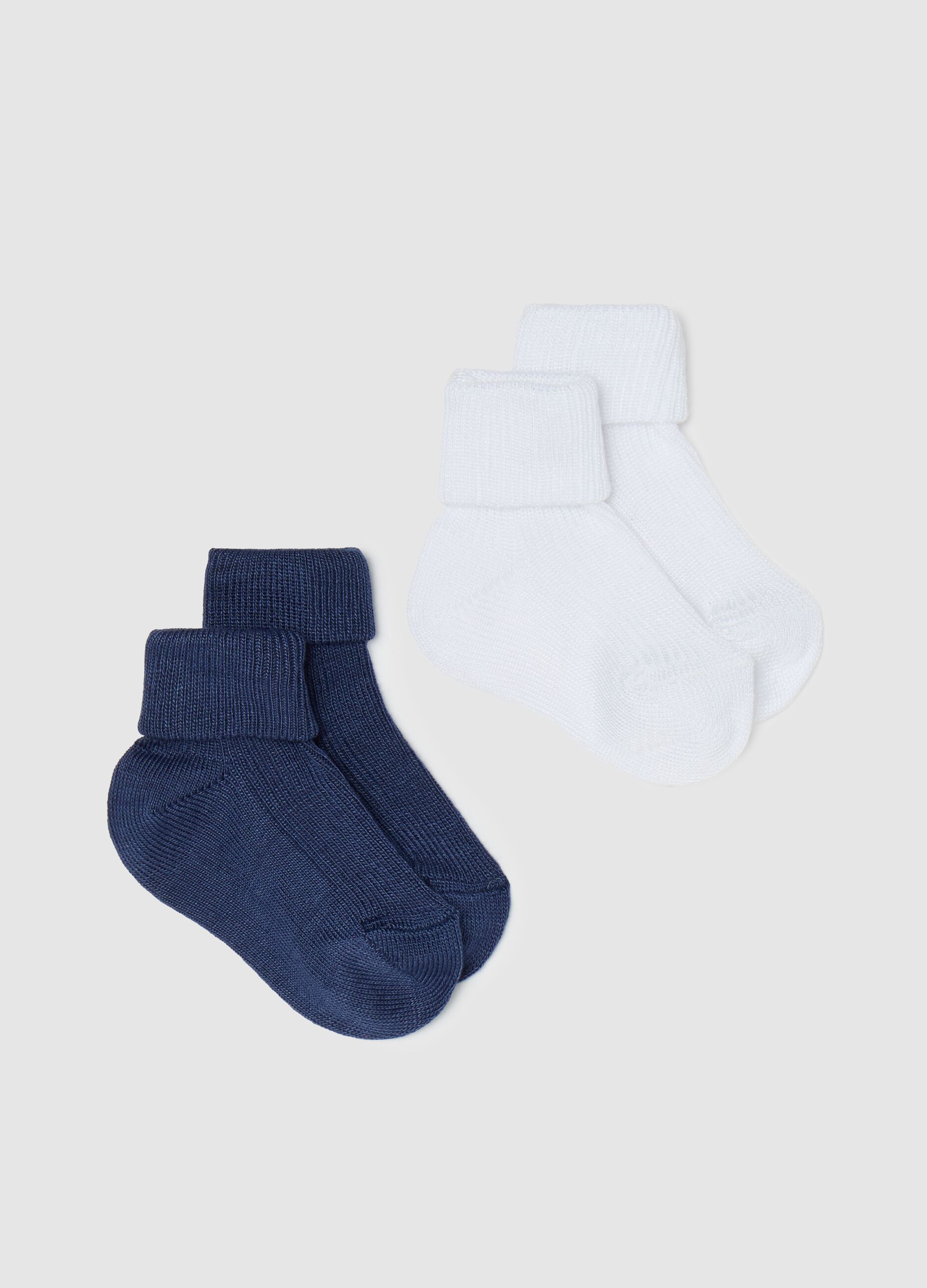 Two-pair pack short socks in bamboo viscose blend