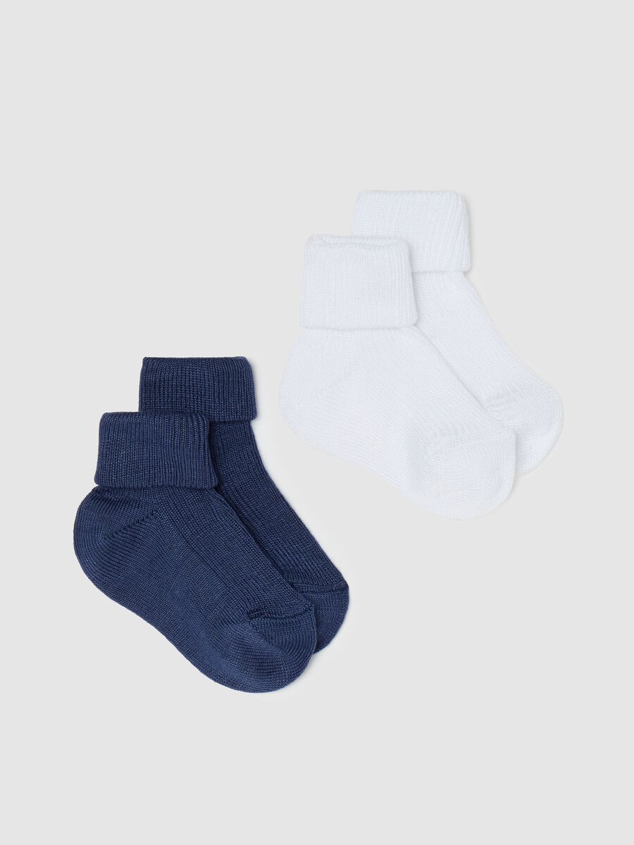 Two-pair pack short socks in bamboo viscose blend_0