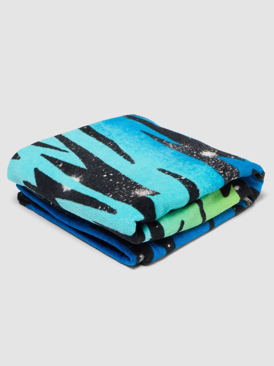 Telo mare multicolor in puro cotone_0