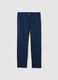 Blue trousers with pockets and regular fit_4