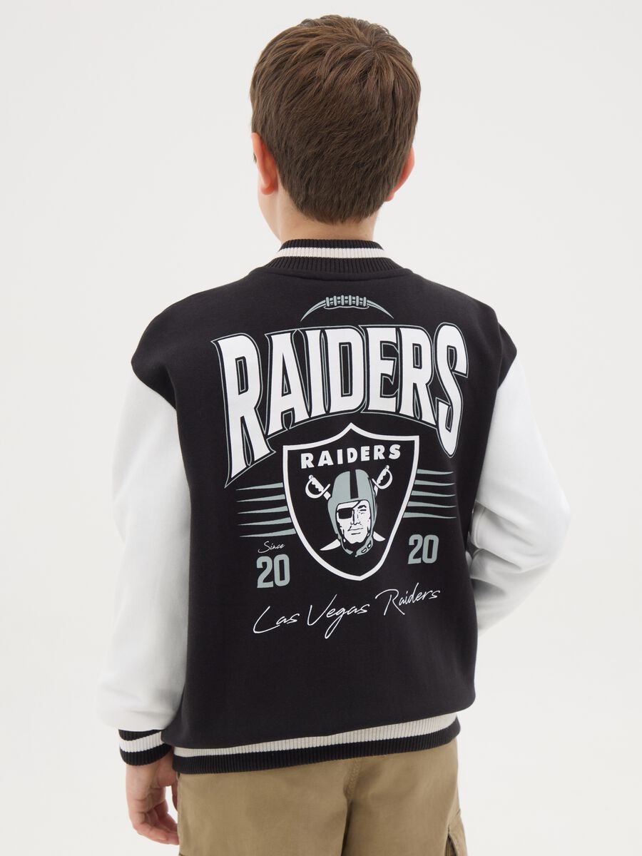 Varsity bomber jacket with NBA Las Vegas Riders embroidery and print_2