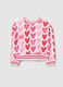 Sweatshirt with hearts and logo print_0