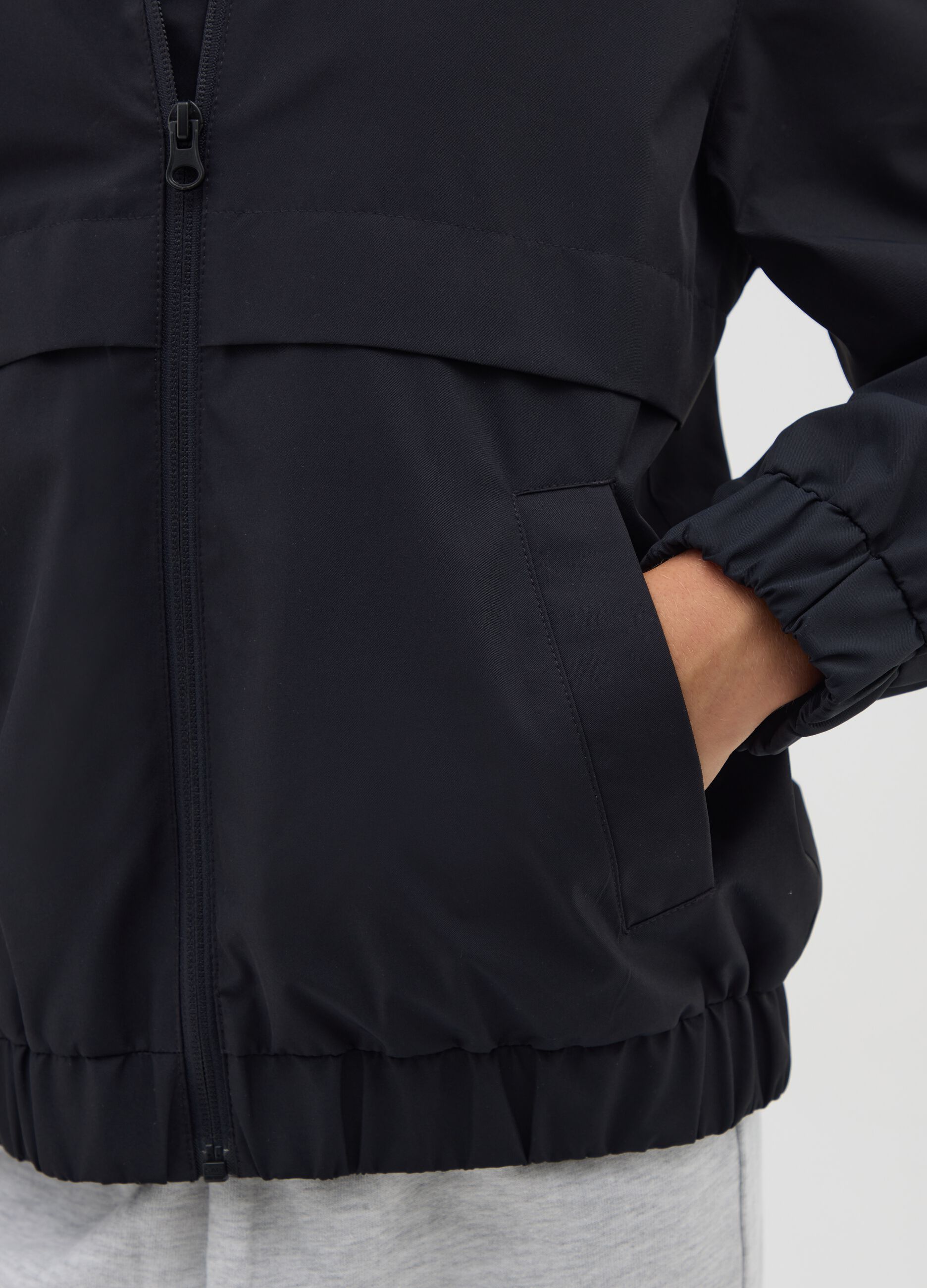 Girls' Jacket in Black Regular Fit