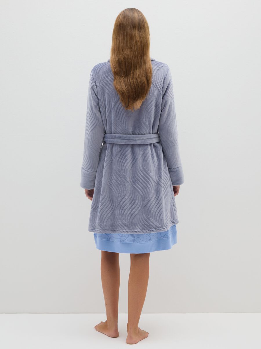 Grey dressing gown with belt_2