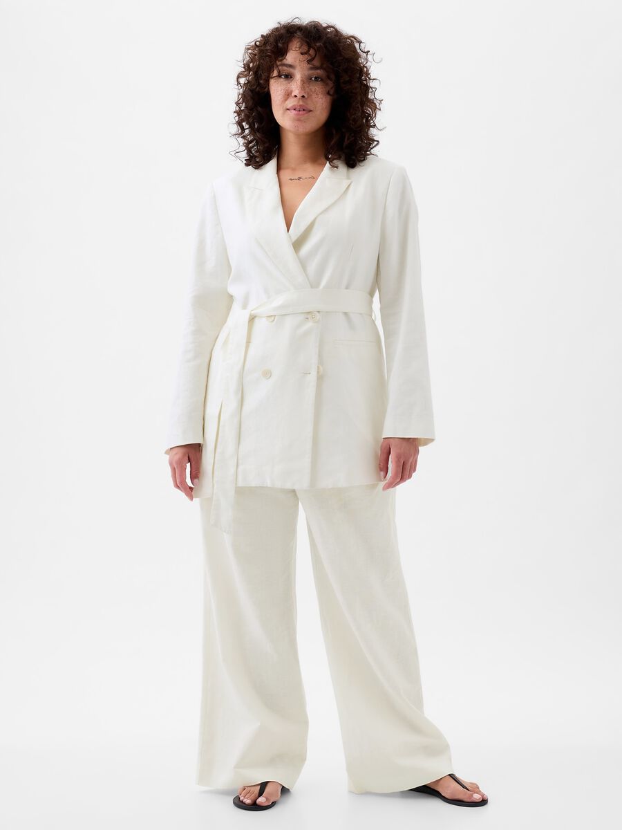 Wide-leg trousers cotton and linen_3
