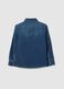 Camicia da bambino in puro cotone denim regular fit_1