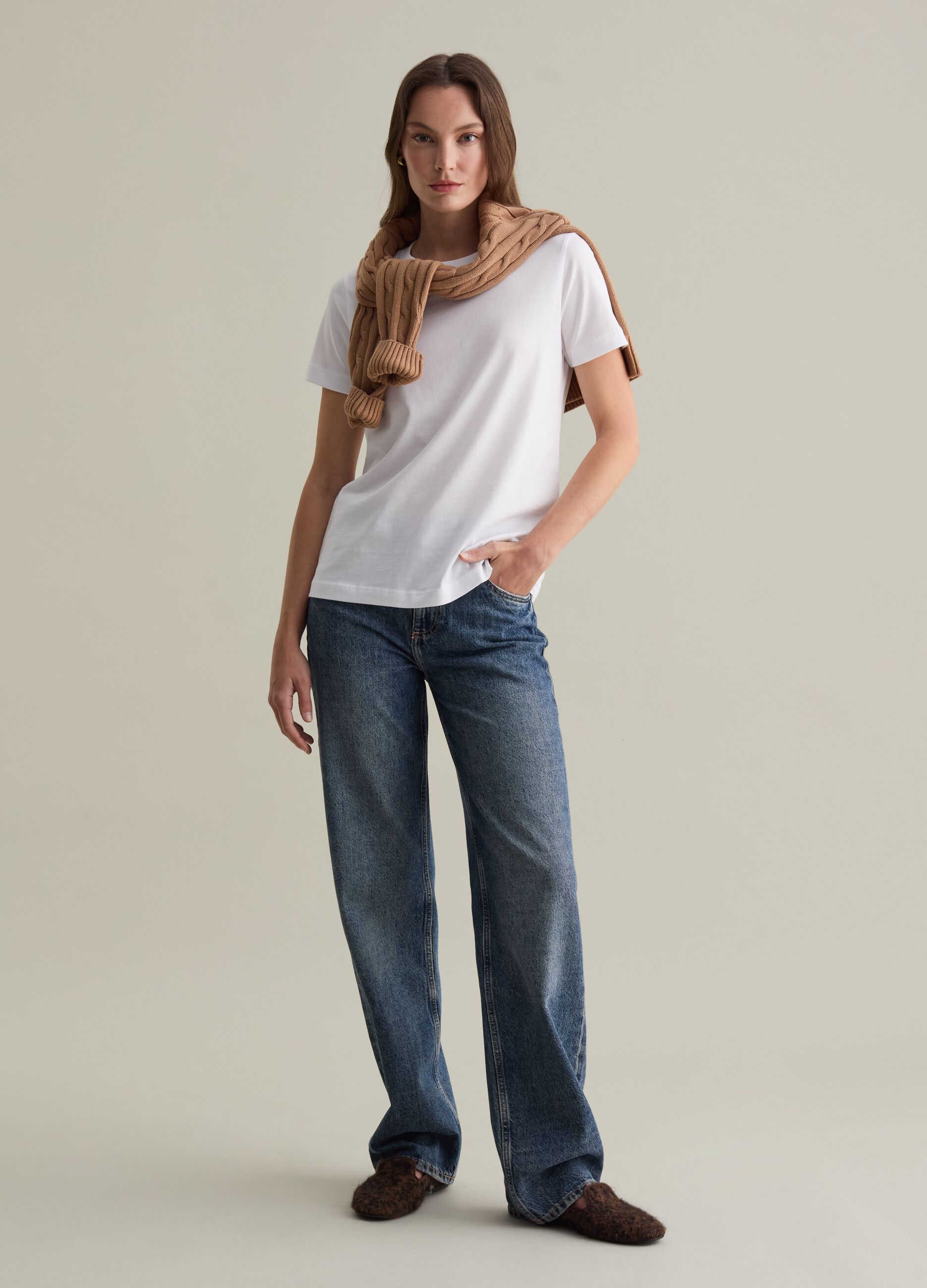 PIOMBO T-shirt in cotone Supima