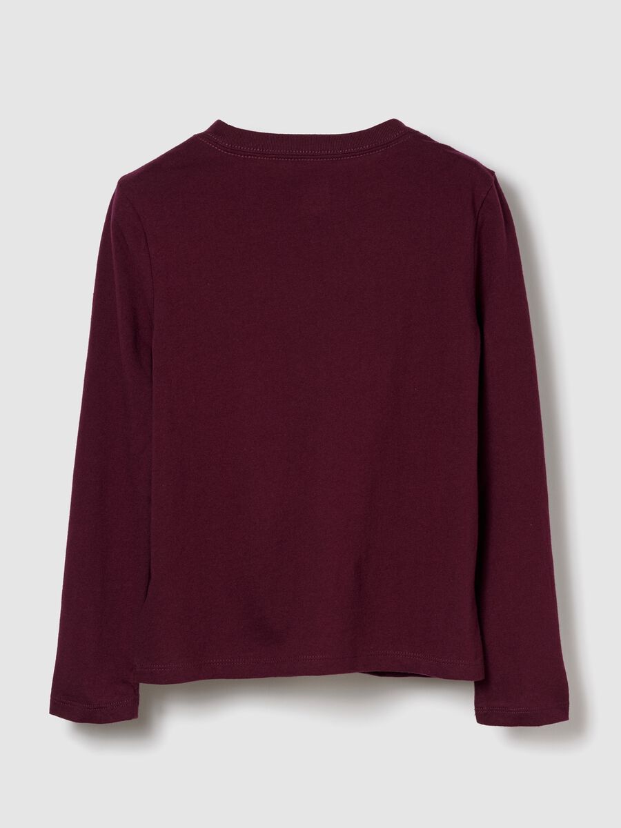 Purple Long Sleeve Cotton Shirt_1
