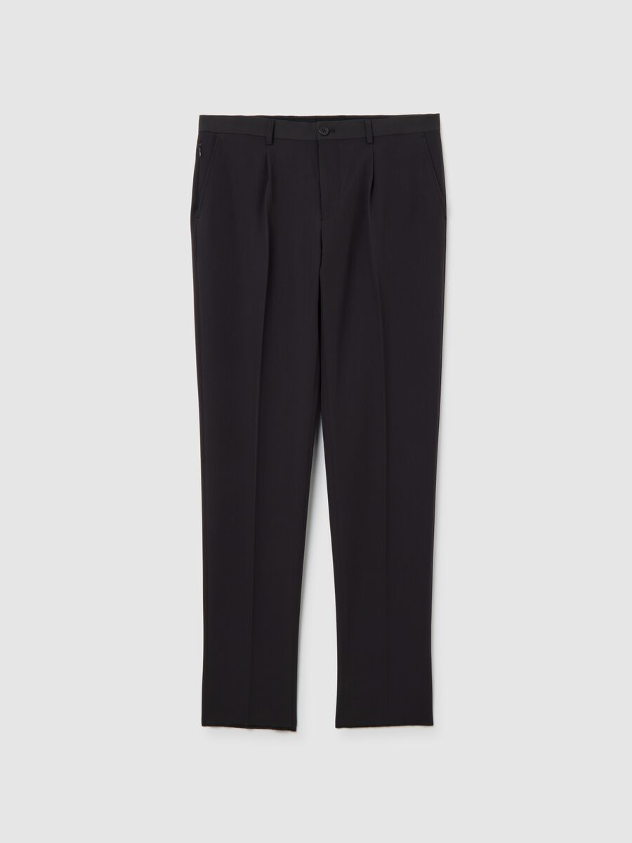 Black Slim Fit Trousers_4
