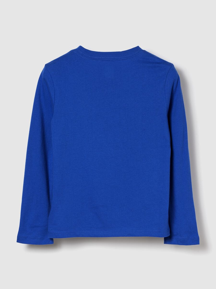 Long Sleeve Blue Cotton T-shirt_1