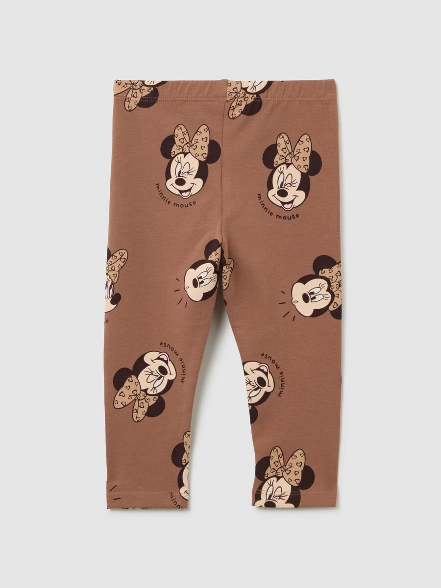 Girls' Brown Slim Fit Stretch Cotton Leggings_1