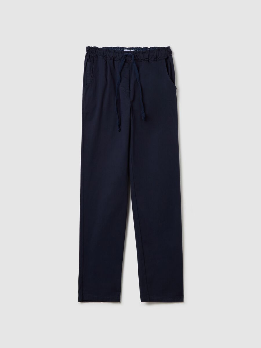 Stretch cotton jogger trousers_4